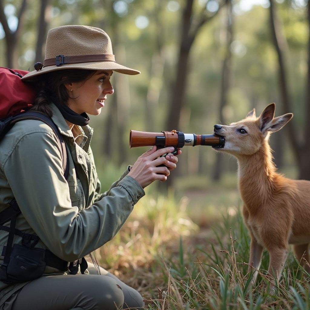 Wildlife observation educational moment